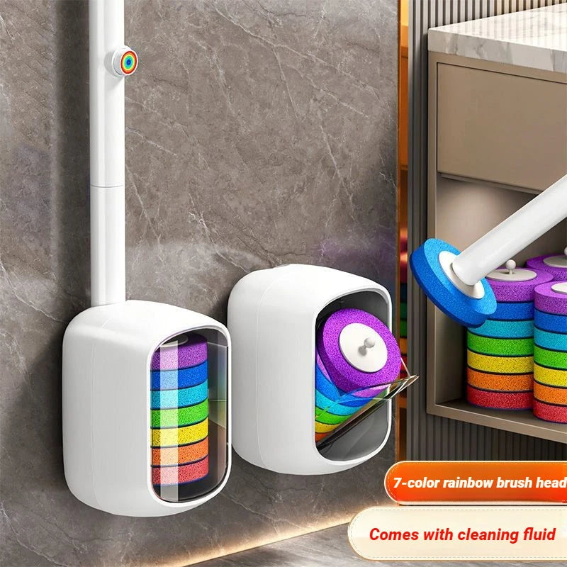 Cepillos de baño desechables Joybos con soporte de pared y mango de 43 cm