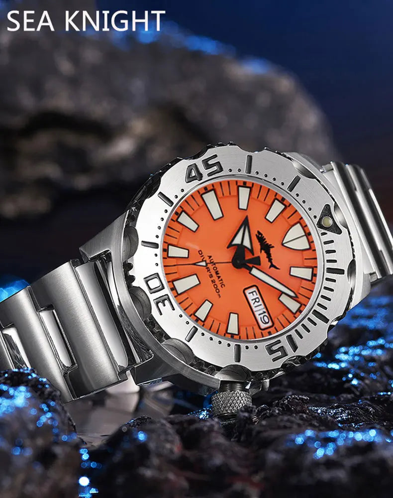 Reloj de Buceo Mecánico HEIMDALLR V2 Monster, Cristal Zafiro, NH36A, 20 Bar