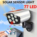 Luces Solares 77LED con Sensor de Movimiento y Control Remoto