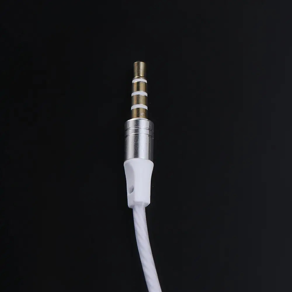 Electrónica portátil estéreo bajo cancelación de ruido 3,5mm para teléfono inteligente auriculares planos auriculares deportivos auriculares con cable