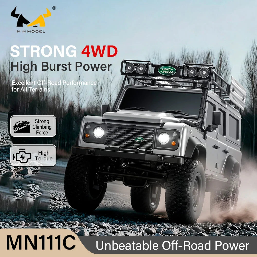 Auto RC Crawler 1/18 4WD Todoterreno con Luces LED