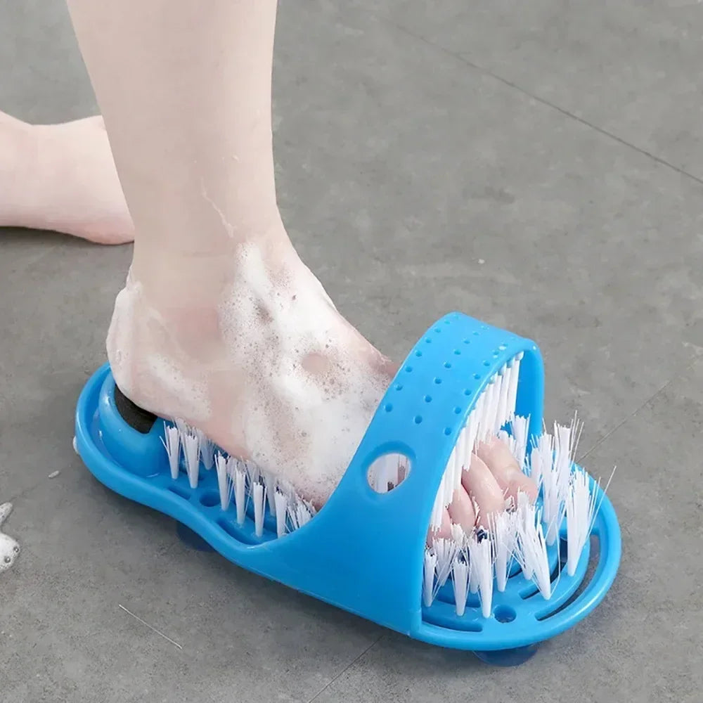 1 unidad de cepillos para pies de ducha, masajeador para baño, cepillos para pies, elimina la piel muerta, limpiador, Spa, lavadora exfoliante, herramientas para zapatillas de lavado
