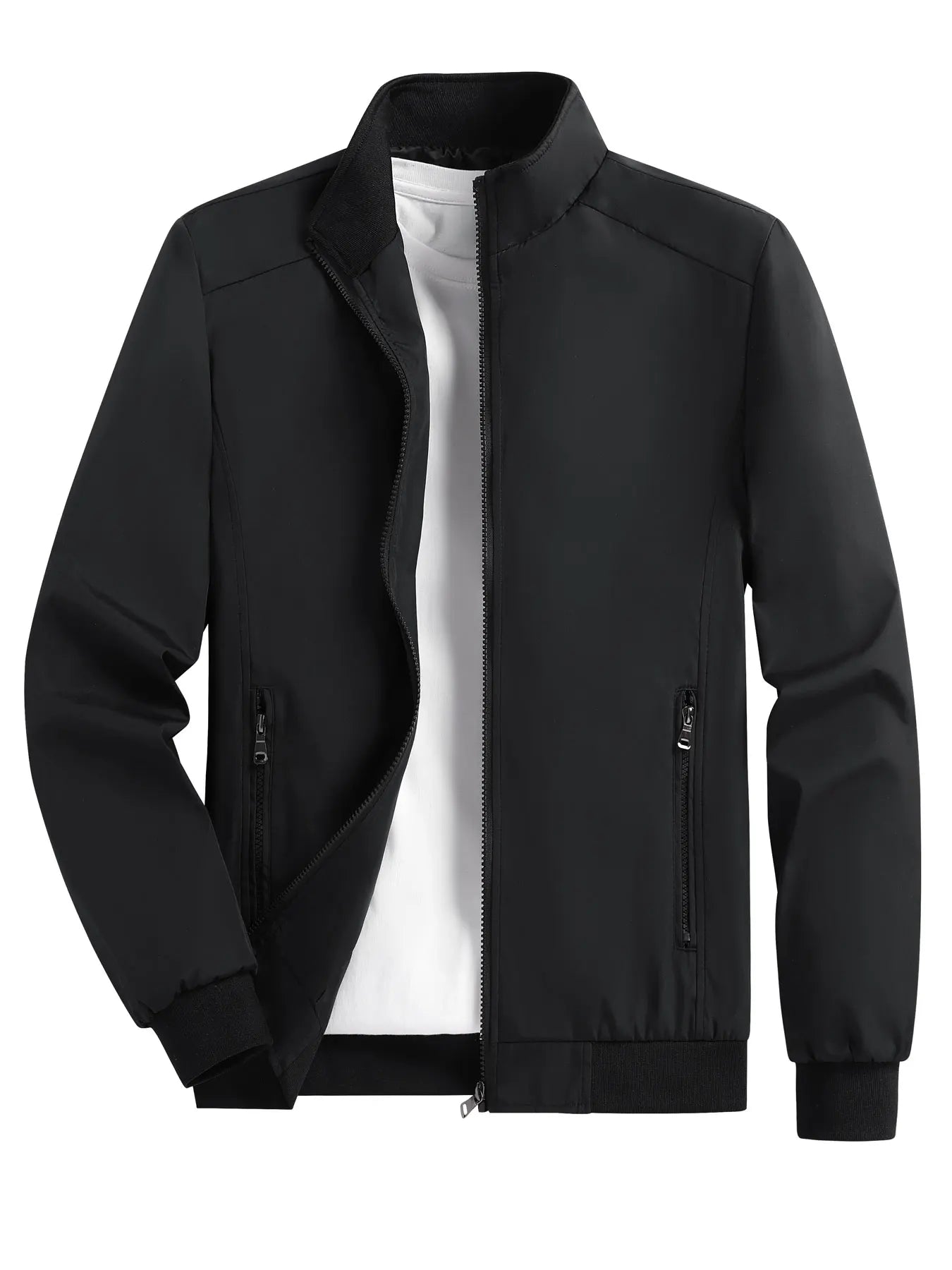 Cárdigan Hombre Cuello Levantado Primavera/Otoño – Chaqueta Versátil