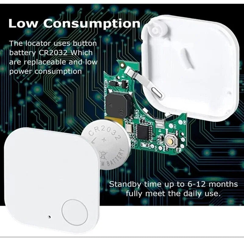 Rastreador Bluetooth para mascotas, dispositivo antipérdida con GPS integrado para Android e iOS, compatible con AirTag Smart Tag.