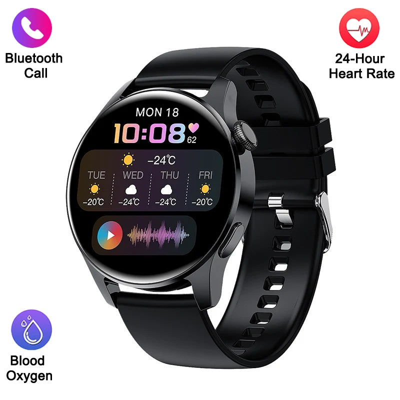 Smartwatch LIGE hombre, llamadas Bluetooth, pantalla AMOLED, resistente al agua