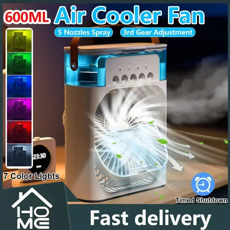 Ventilador Humidificador Portátil con 3 Velocidades