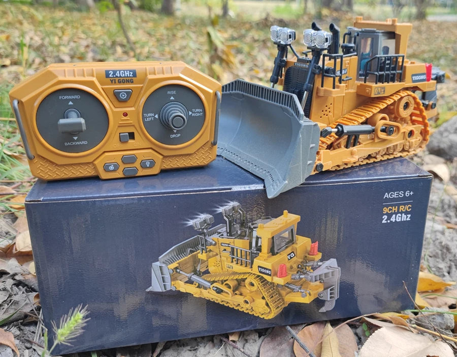 Excavadora, Volquete y Bulldozer RC 4WD con Control Remoto, Vehículos de Construcción