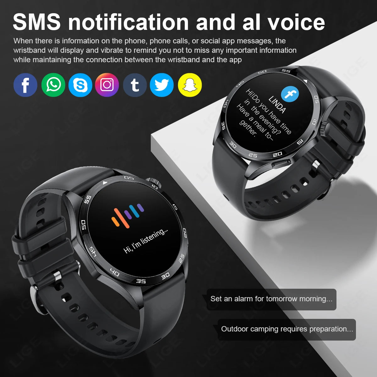 Reloj Inteligente Bluetooth ECG Salud