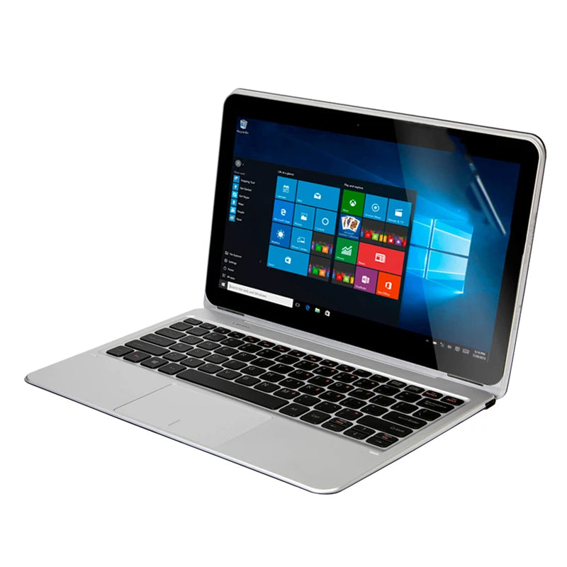 Tablet PC 2 en 1 con Windows 10, pantalla IPS de 11.6 pulgadas y resolución 1366*768, teclado acoplable, 2GB de RAM DDR, 64GB de ROM, procesador Intel Atom x5-8300 y batería de 9000mAh.