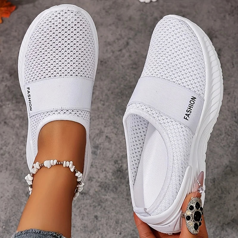 Zapatillas sin Cordones para Mujer - Tela Transpirable, Suela Ligera