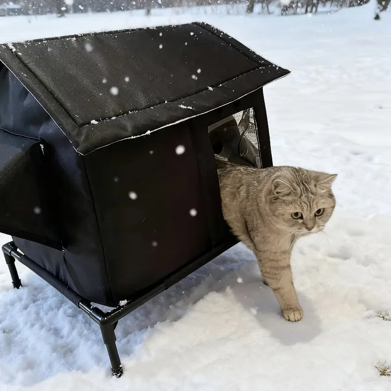Casa Nido Térmica para Gatos - Refugio Impermeable Oxford