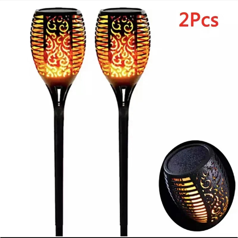 Luces de Antorcha Solar de Llama para Jardín