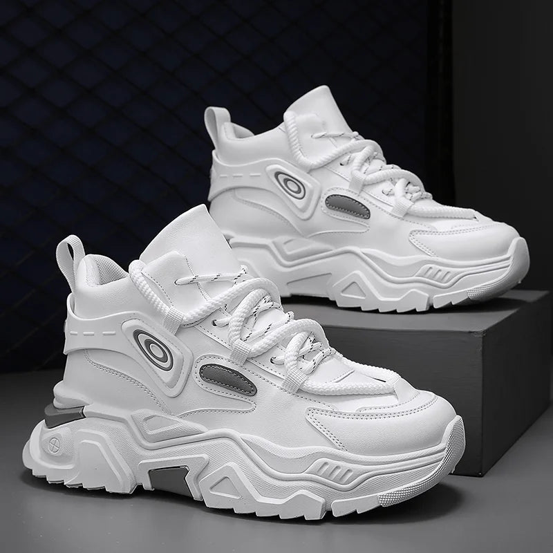 Zapatos informales de suela gruesa para hombre, zapatillas deportivas antideslizantes de suela blanda para las cuatro estaciones, zapatos deportivos Joker juveniles a la moda