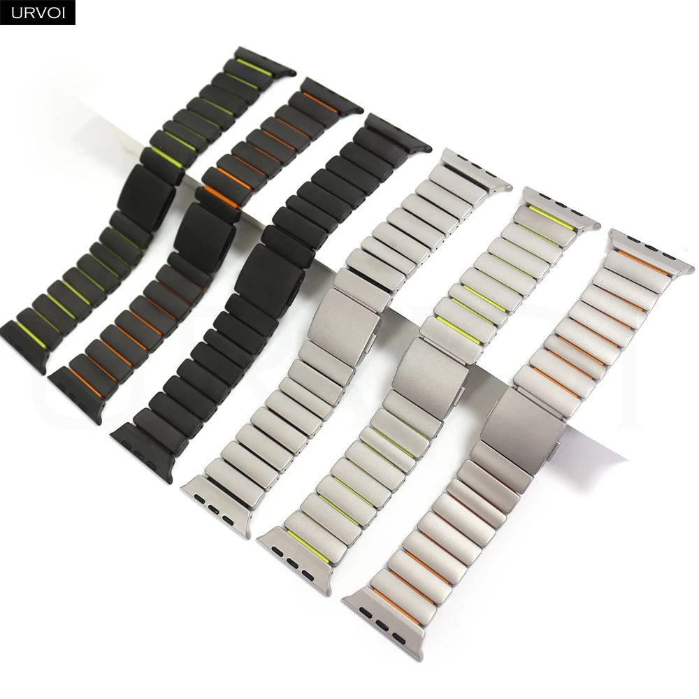 Correa URVOI Stratos Titanio para Apple Watch