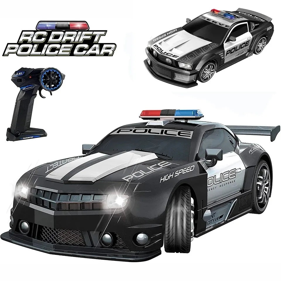 Auto RC Policía 1:12 Control Remoto 2.4G Alta Velocidad