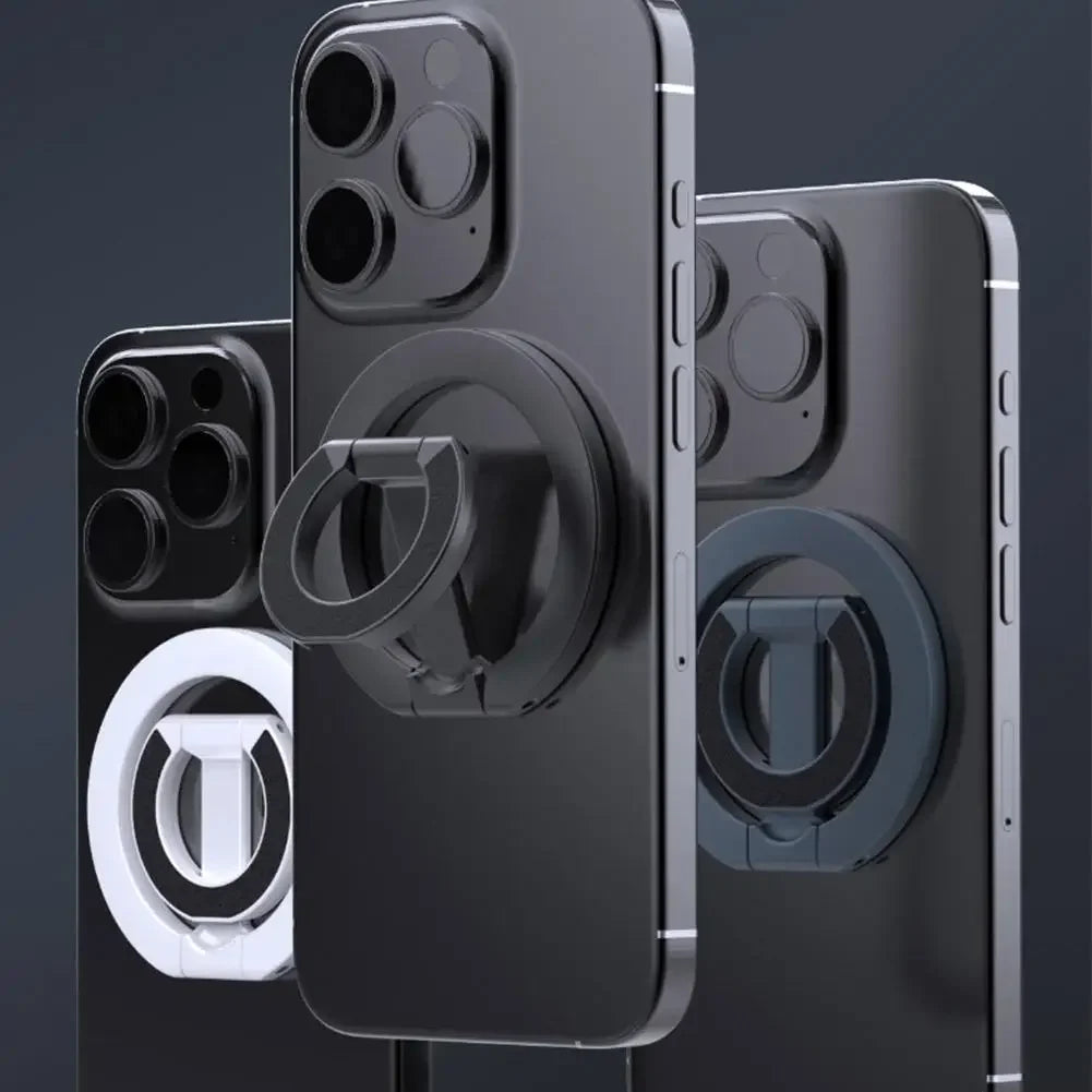 Soporte Magnético de Doble Cara para Teléfono con MagSafe, Anillo Magnético Plegable y Portátil para Celulares, Accesorios para Teléfono, Soporte de Agarre