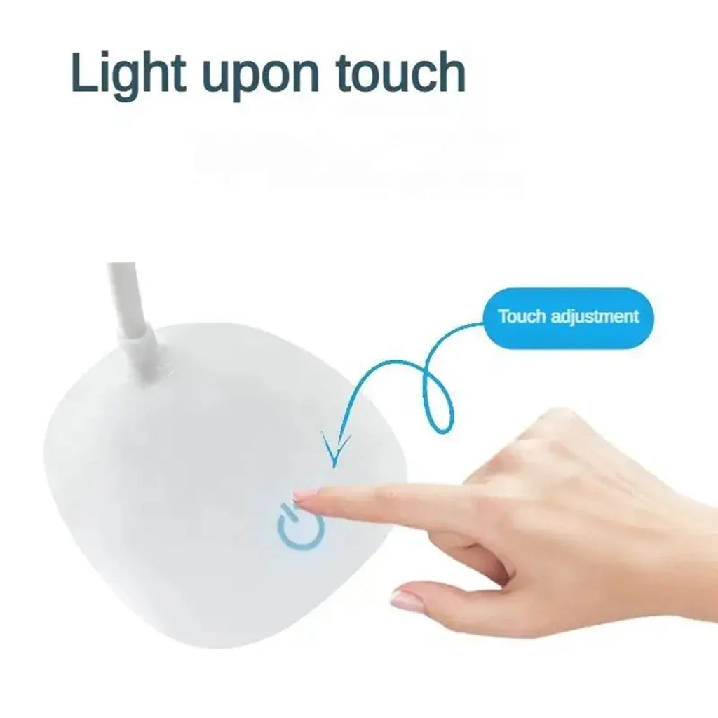 Lámpara LED de escritorio de lectura, lámpara de escritorio portátil, luz de mesa con carga USB, atenuación táctil, aprendizaje de protección ocular, iluminación de habitación y oficina