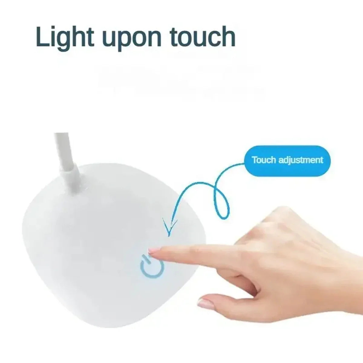 Lámpara LED de escritorio de lectura, lámpara de escritorio portátil, luz de mesa con carga USB, atenuación táctil, aprendizaje de protección ocular, iluminación de habitación y oficina