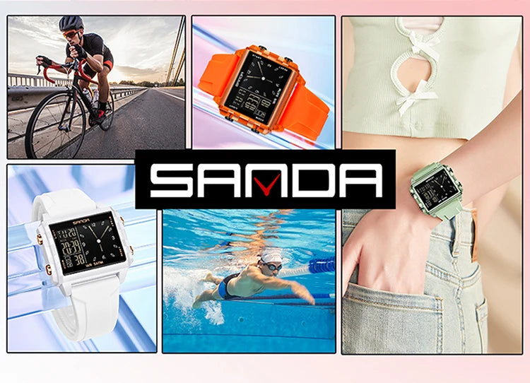 Reloj Digital SANDA Deportivo para Hombre Multifunción Luminoso