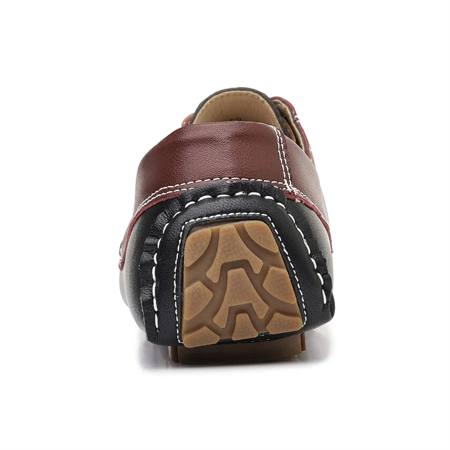 Zapatos Casuales de Piel Sintética Hechos a Mano para Hombre, Antideslizantes, Mocasines Cómodos para Conducir, Zapatos de Vestir para Oficina