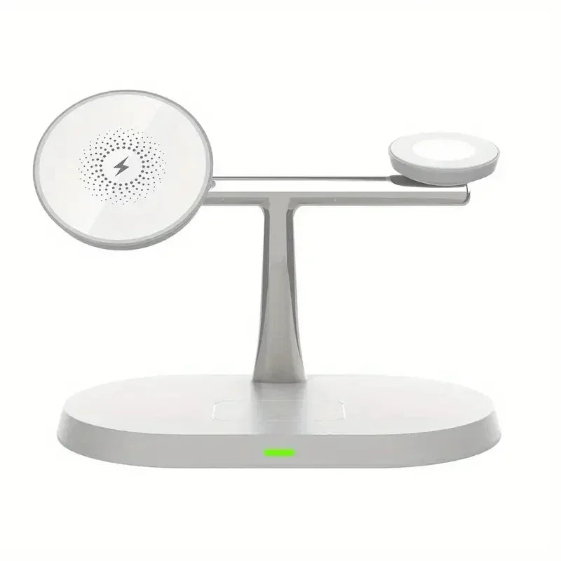 Estación de Carga Inalámbrica Magnética 3 en 1 para iPhone 17 16 15 14 Pro Max, Apple Watch 9 8, Airpods Pro, Base de Carga Macsafe