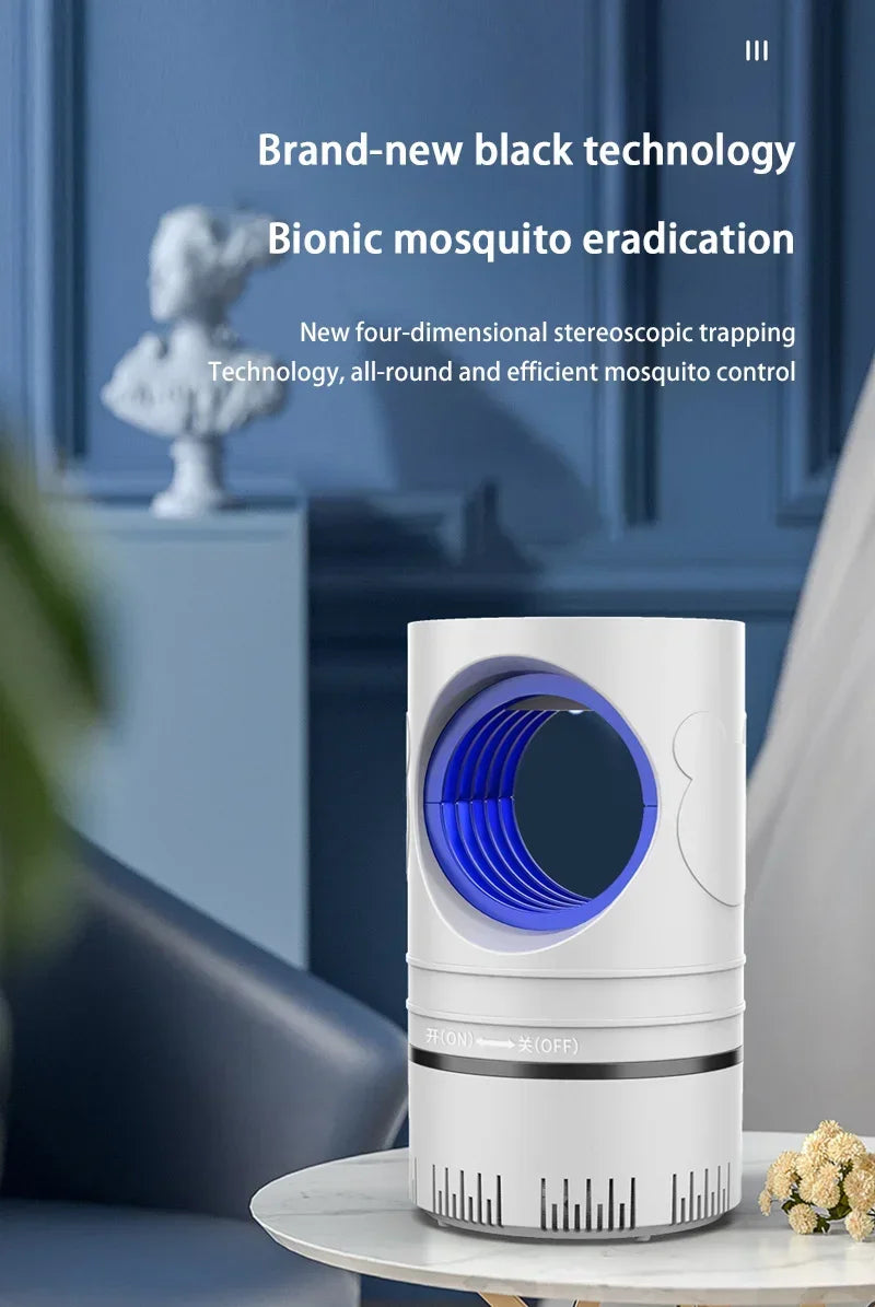Nueva Lámpara Eléctrica para Matar Mosquitos e Insectos, Lámpara LED con Trampa de Luz, Lámpara para Control de Plagas, Lámpara para Matar Moscas e Insectos con Adaptador de Corriente USB