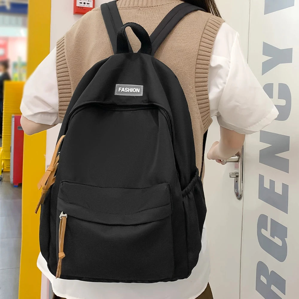 Mochilas simples para estudiantes universitarios, estudiantes de secundaria, estudiantes de secundaria, mochilas casuales, mochilas