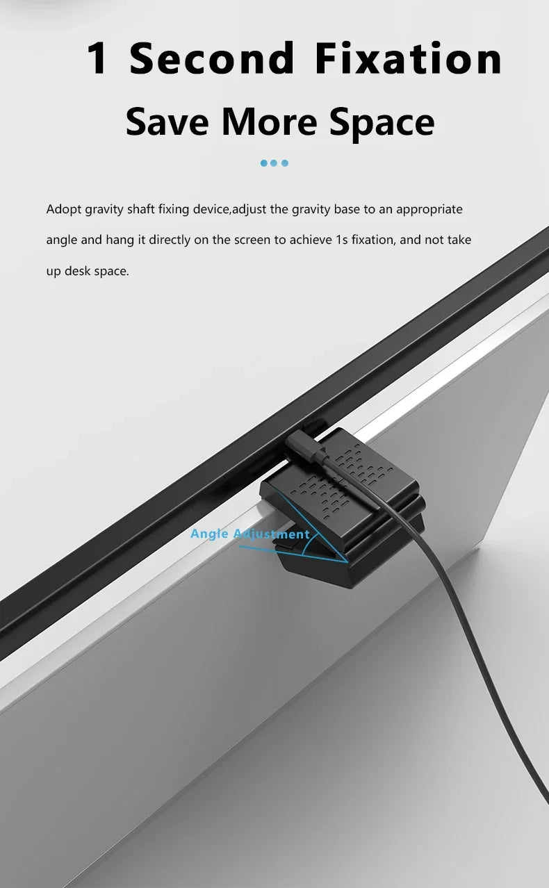 Barra de luz para Monitor de ordenador de 50cm, luces colgantes para pantalla, atenuación continua, lámpara de escritorio USB para estudio, luz de lectura, lámpara para Monitor de mesa