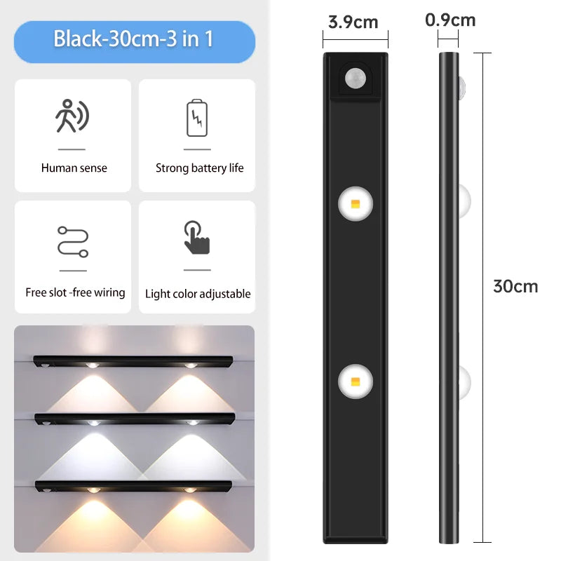 Luz LED Nocturna Regulable con Sensor para Armario