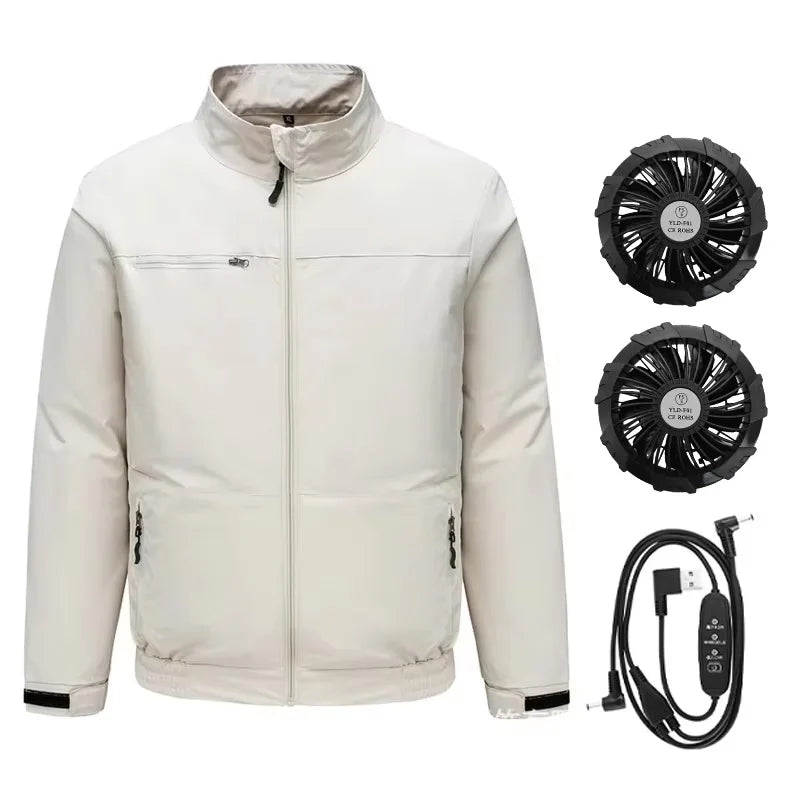 Chaqueta con Ventilador USB para Hombre - Refrigeración por Aire