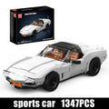 1347 Uds. Conjunto de bloques de construcción de automóviles Vintage C3 técnico Oldtime Super Sport Car Brick Set juguetes para niños regalos de navidad