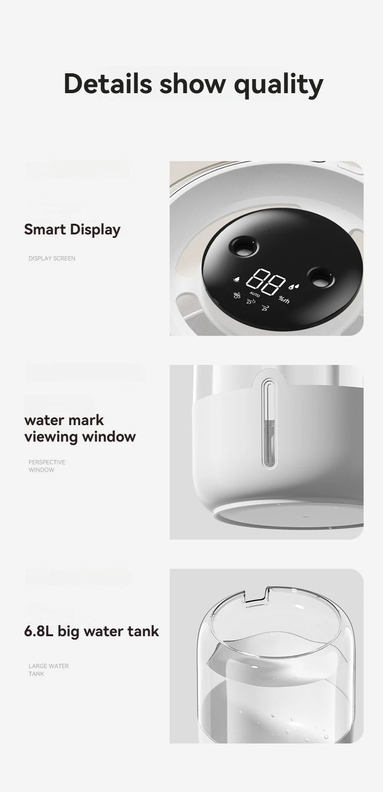 Humidificador de aire grande de 4,8l, difusor de Aroma eléctrico USB, purificador de aceites esenciales, generador de niebla de aromaterapia, luces para coche, hogar y dormitorio