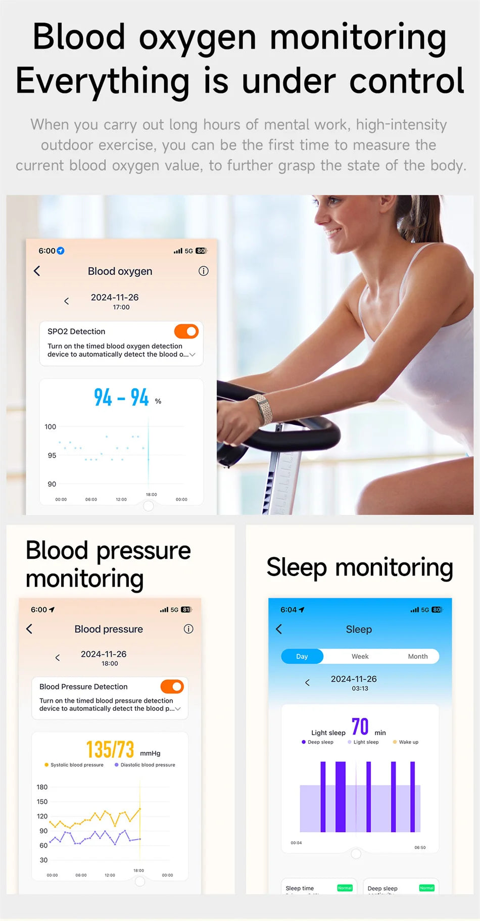 Pulsera Inteligente Fitness Tracker sin Pantalla