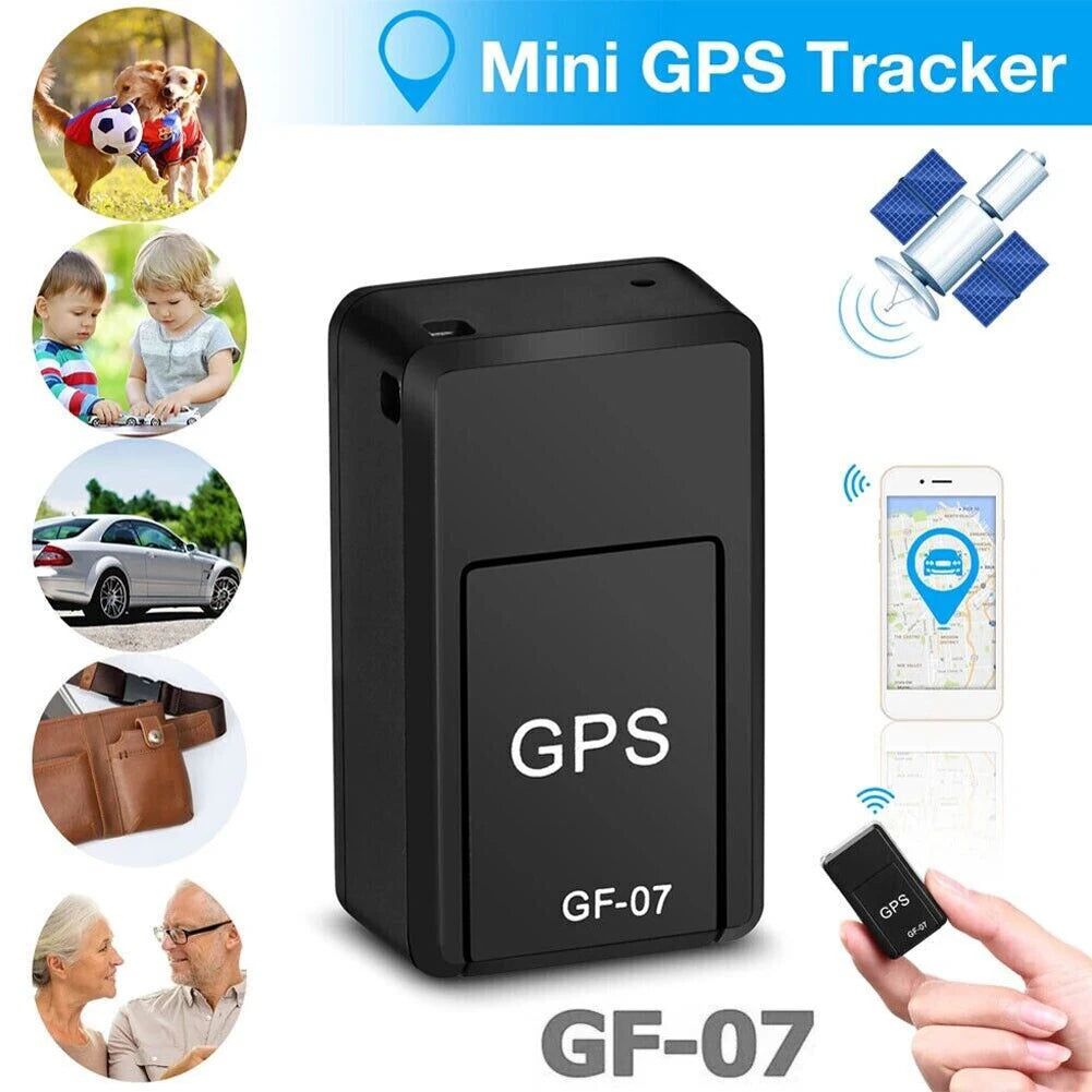 Minirastreador GPS para coche, localizador antirrobo en tiempo Real, localizador de mascotas, posicionador de mensajes SIM, 1-5 piezas, GF-07