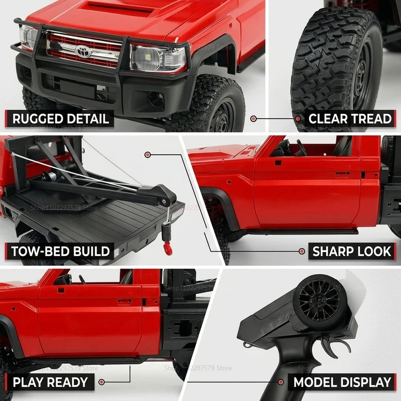 Nuevo MN82 MN82T RC Crawler 1/12 2,4 GHz 4x4: coche todoterreno a control remoto, simulación de grúa, modelo de coche trepador, juguetes para niños
