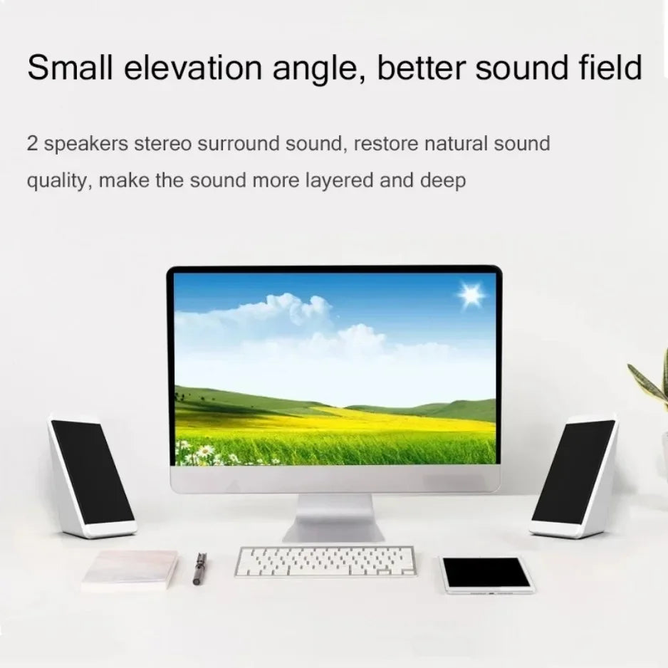 Altavoz De ordenador, caja De sonido para PC, música para ordenador portátil, Caixa De Som, sistema De Audio estéreo USB portátil, deflector acústico, Baffe alto