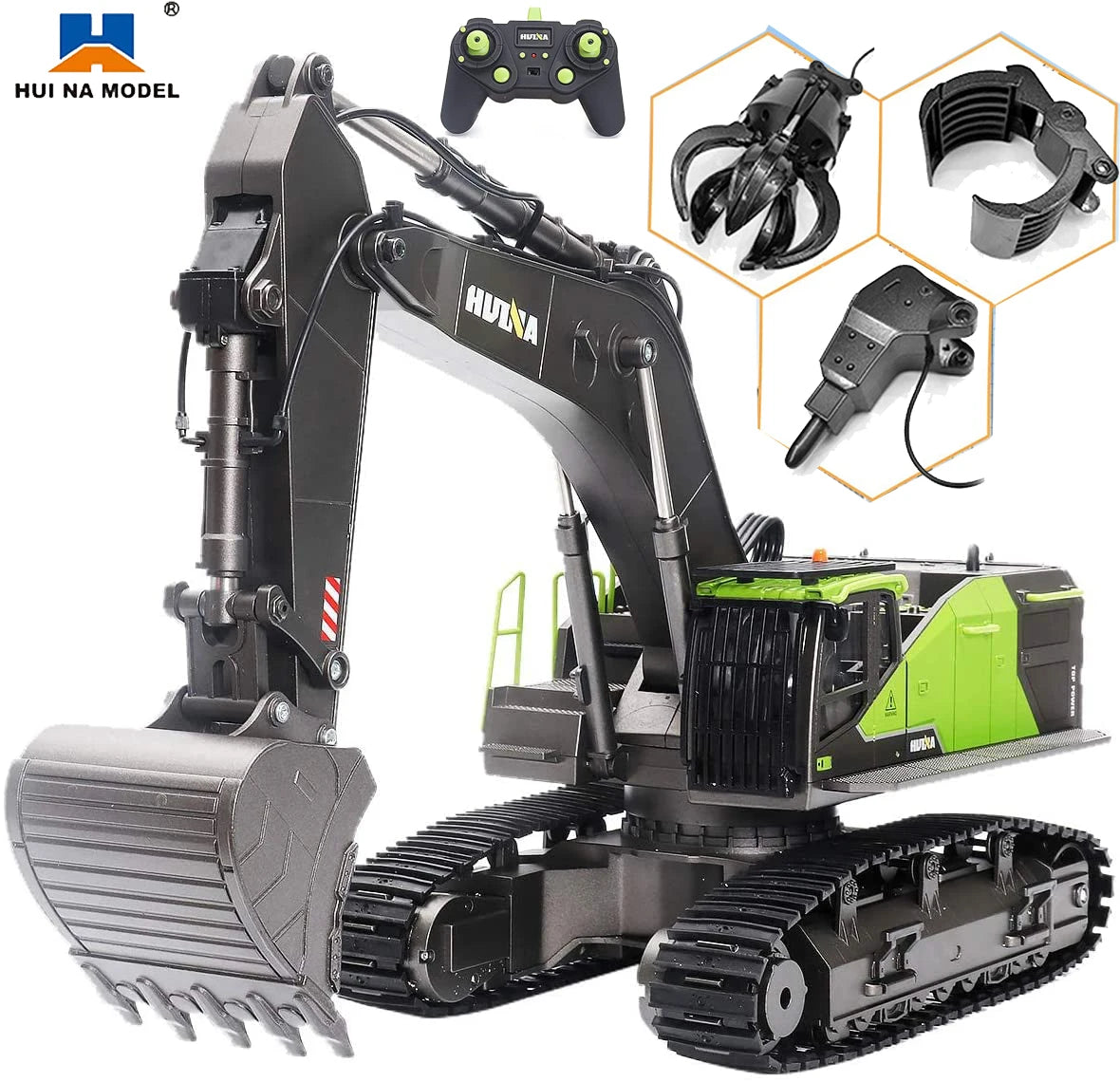 Kit de Accesorios de Aleación para Excavadora RC Huina 1593