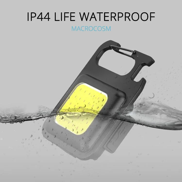 Mini Linterna LED 1500LM Recargable USB Llavero Soporte Magnético