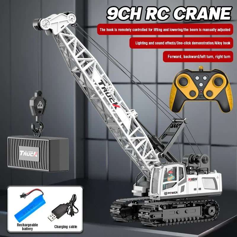 Grúa RC con Control Remoto 2.4G para Niños con Pulverizador