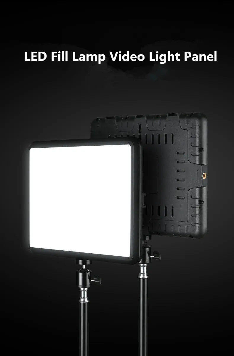 Panel de luz LED para fotografía y vídeo, Kit de lámpara de estudio fotográfico con brillo ajustable de 8/12 pulgadas, para transmisión en vivo de YouTube