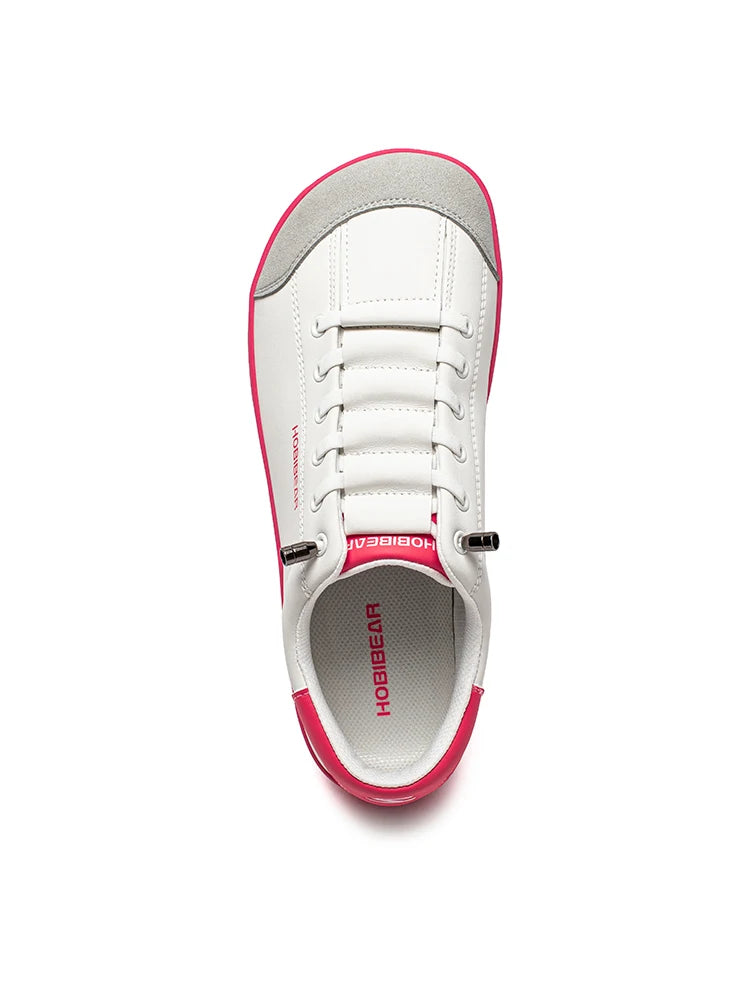 HOBIBEAR zapatos descalzos Unisex punta ancha zapatillas de deporte de cuero Artificial Zero Drop Slip On zapatos cómodos ligeros al aire libre