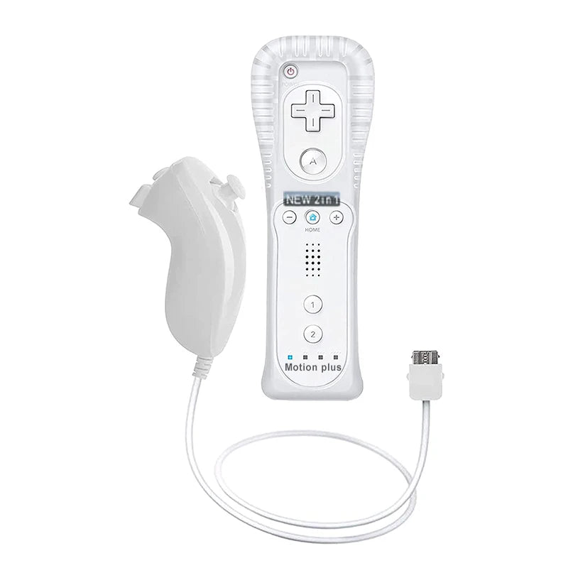 Control Remoto Inalámbrico con Motion Plus para Nintendo Wii y Wii U