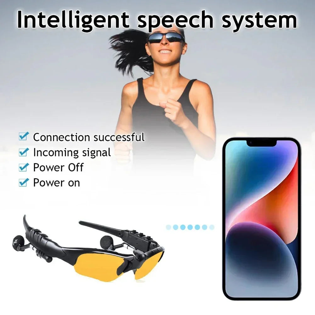 Gafas inteligentes Bluetooth 5,0 para deportes al aire libre, cascos con sonido envolvente para ciclismo, escucha música, llamadas, gafas de sol polarizadas para montar
