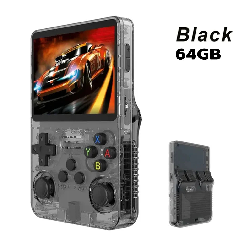Consola de Juegos Retro R36S ARKOS, Pantalla IPS 3.5 Pulgadas, 64GB