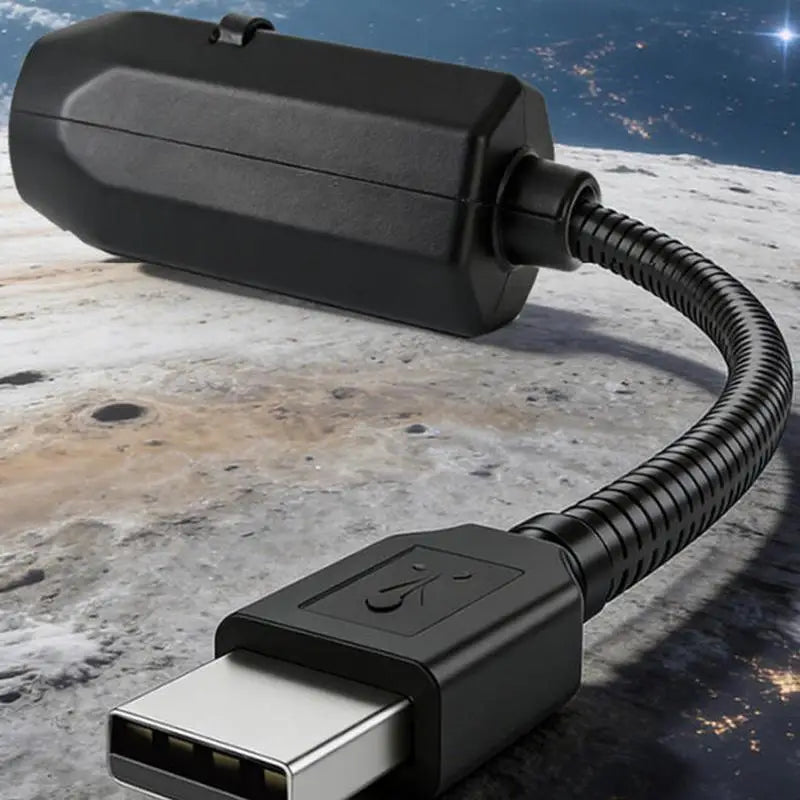 Lámpara de Proyección USB de 6-16 Pulgadas con Diseño de Luna y Tierra, Luz de Ambiente, Cielo Estrellado, Luz Nocturna Romántica para Dormitorio, Proyector de Galaxia
