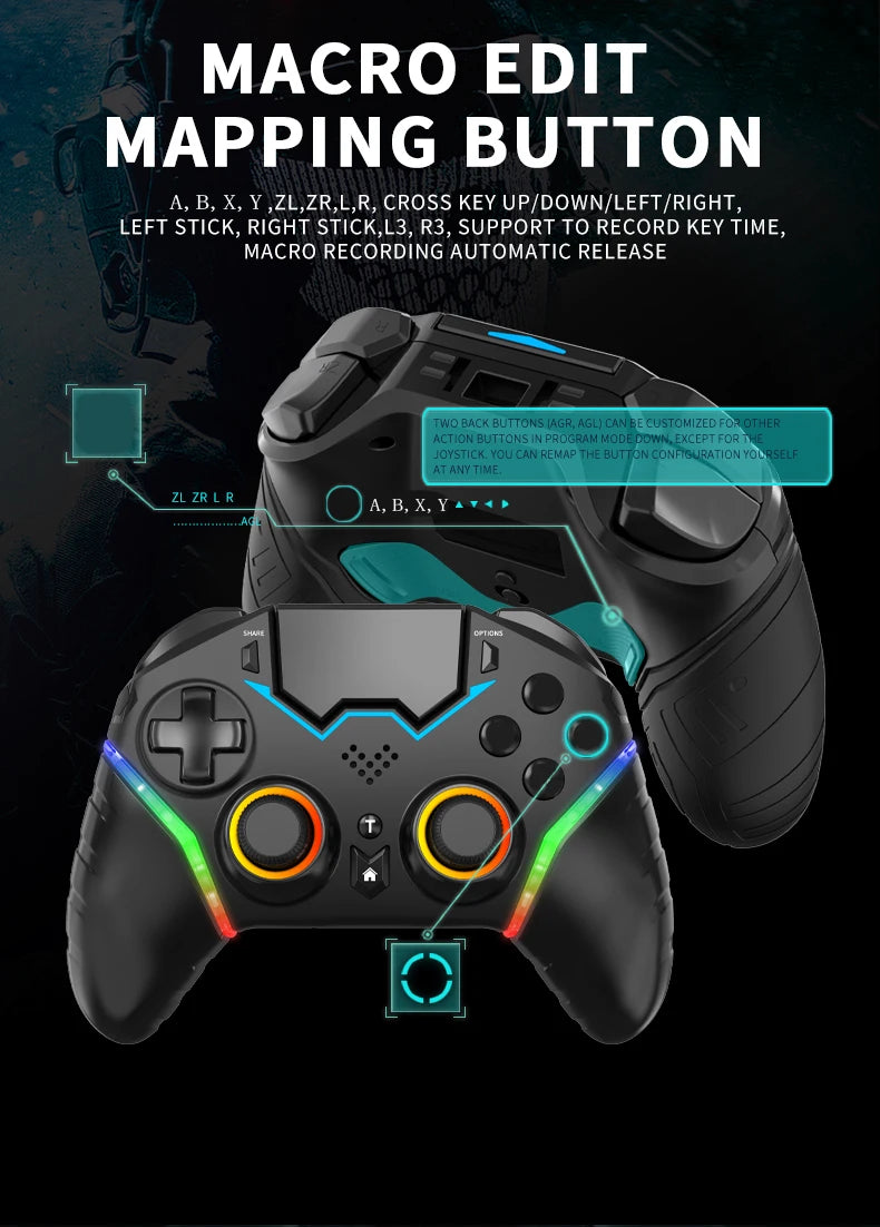 Controlador inalámbrico para PS4, PS3, PS, Playstation 4, 3, teléfono móvil, PC, Android, TV, Control, Bluetooth, Gamepad, Joystick para juegos