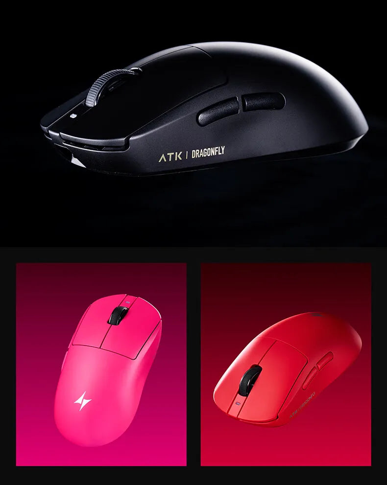 Ratón inalámbrico ATK A9 Air Ultimate Master Edition PAW3950 UItra 53g, juego ergonómico ligero, deportes electrónicos, accesorios personalizados, regalos