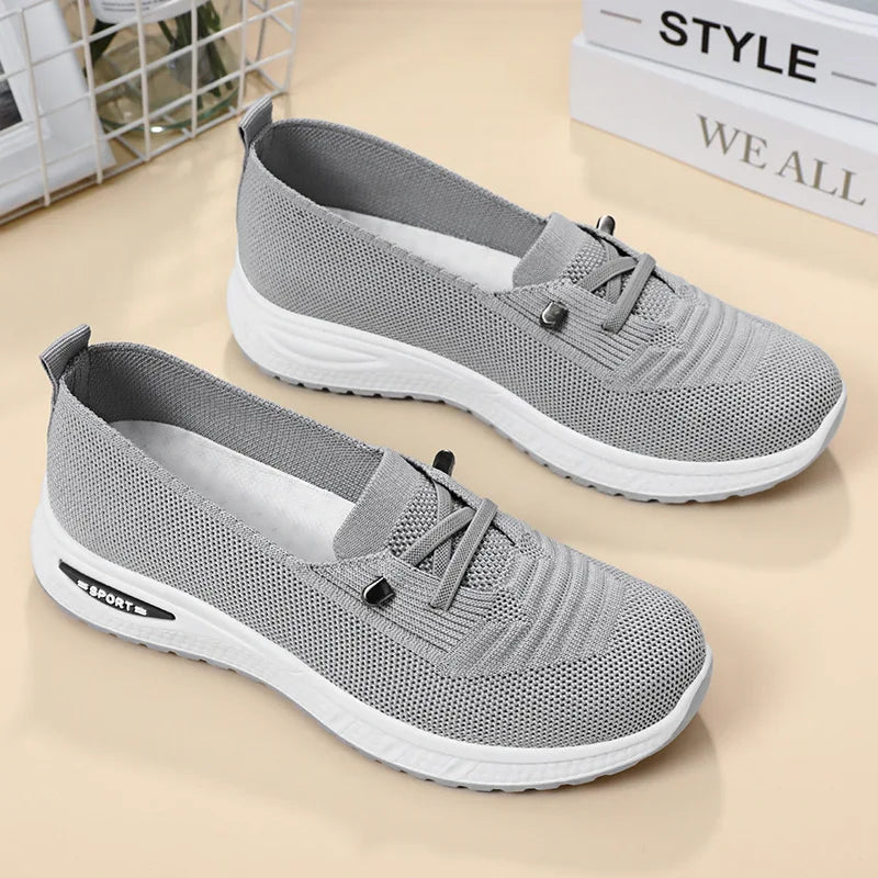 Zapatillas de Mujer Casual — Malla Transpirable, Suela Gruesa