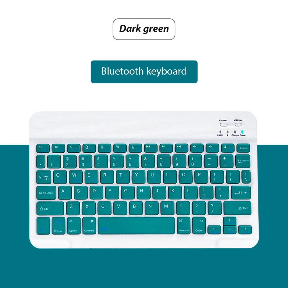 Teclado inalámbrico Bluetooth Universal para teléfono móvil, tableta, teclado y ratón, Mini teclado Bluetooth, accesorios para teclado Ipad