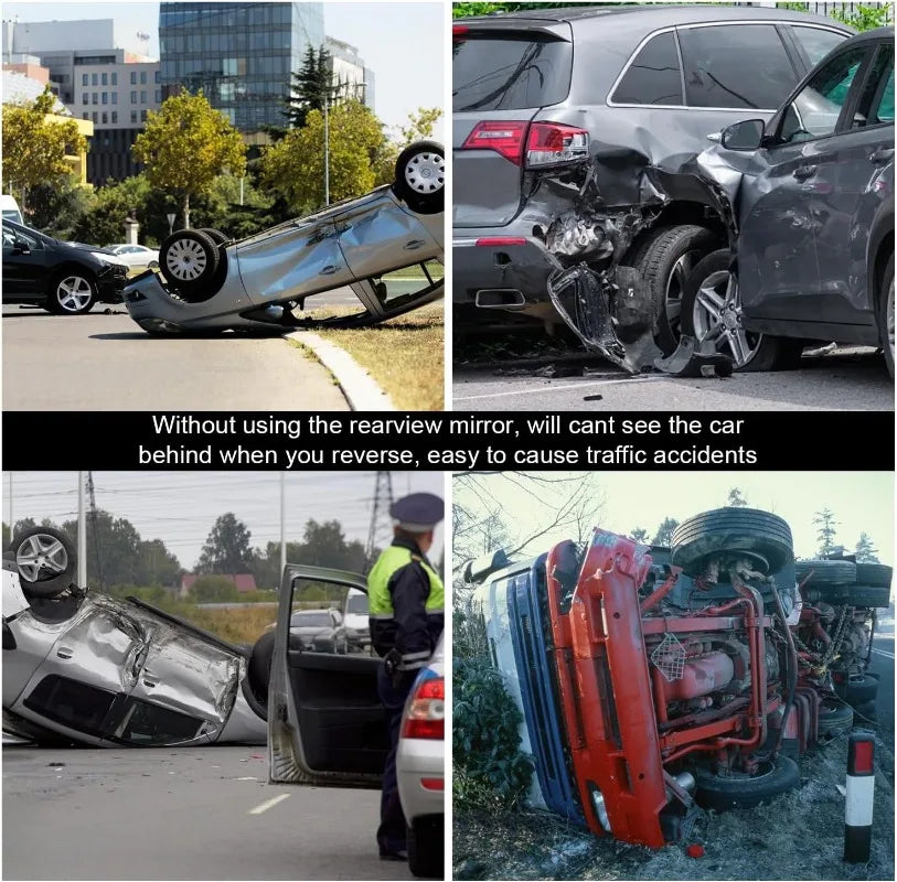 Espejo retrovisor para bebé, espejo retrovisor agrandado, vista trasera gran angular con clip, reduce eficazmente el punto ciego para coche SUV camión